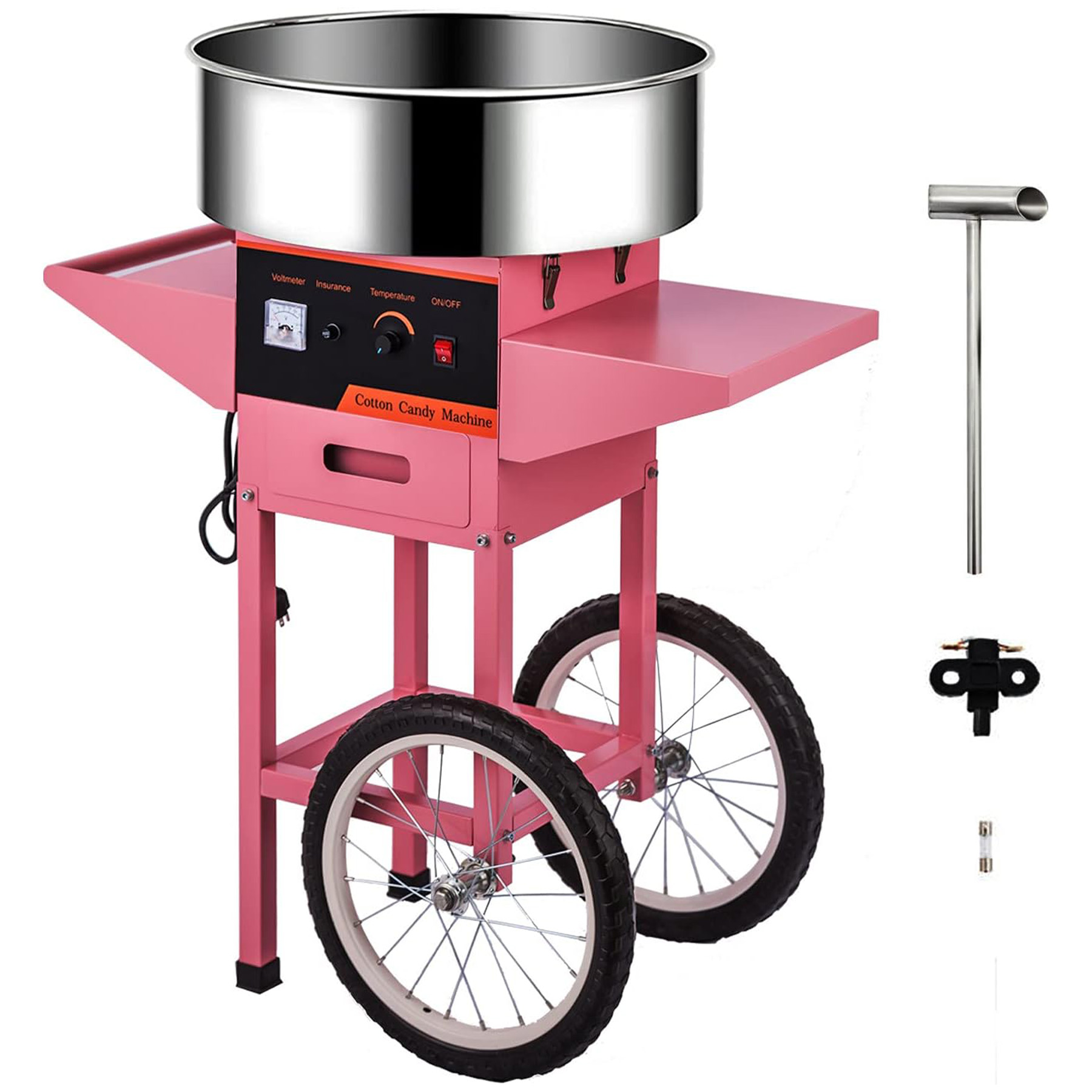 Candy Floss Machine Commercial - Máquina de Algodão Doce Comercial Rosa