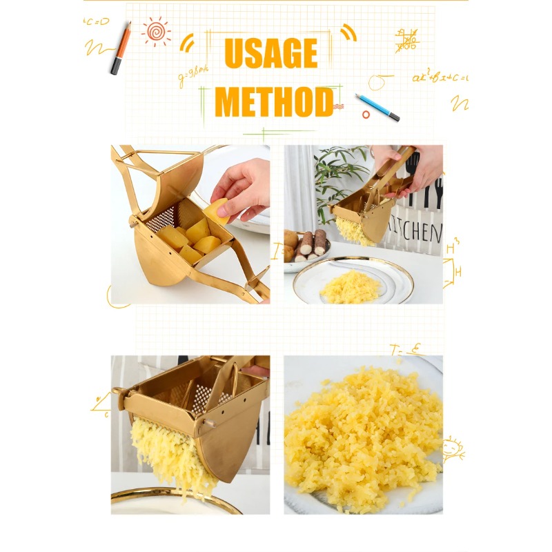 Espremedor manual de batatas d - Commercial Kitchen Manufacturers avaliação e preço